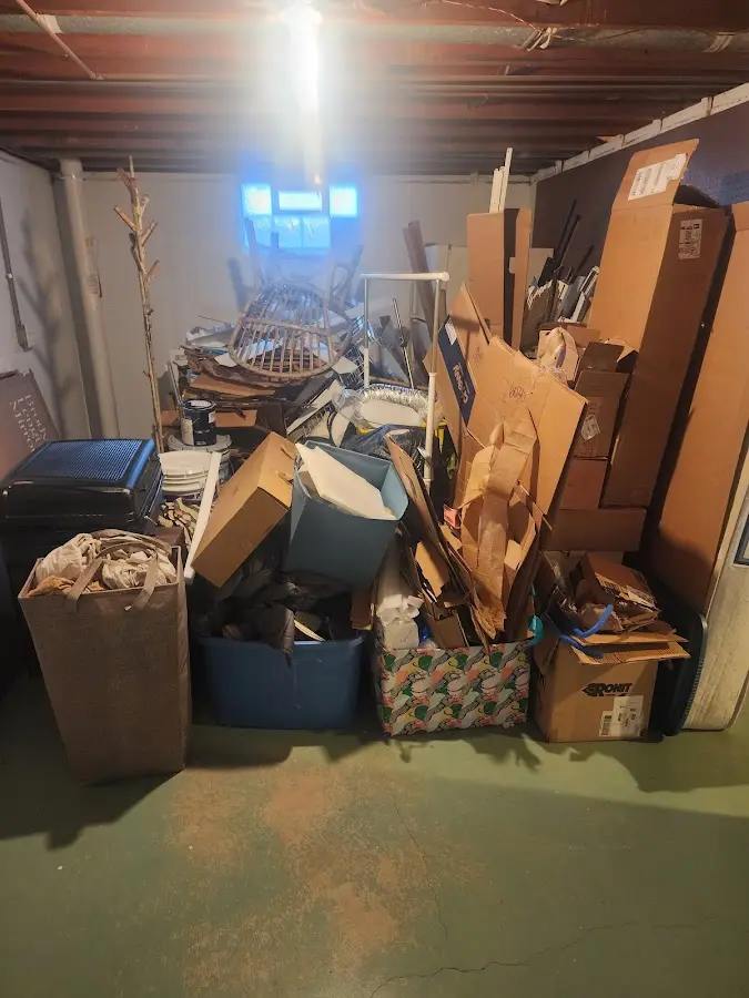 Roll-off dumpster container at job site for Concrete Dumpster Rental in Camas